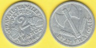 Francja 2 Franc 1944 r. B