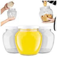 6x Słoiki szklane AMFORA 1700 ml SŁÓJ NA PRZETWORY NALEWKI OGÓRKI MIÓD 1,7L