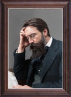 Obraz Henryk Arctowski portret w drewnianej ramie ze szkłem