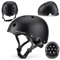 KASK ROWEROWY NA HULAJNOGĘ REGULOWANY WENTYLOWANY BMX 54-58 cm MOCNY