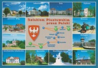 PAŁUKI - SZLAK PIASTOWSKI - MAPKA - HERB - BARCIN - ŻNIN - GĄSAWA - SŁĘBOWO