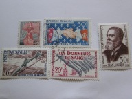 Francja - zestaw - Mi. 1259, 1264, 1265 kasowane / 1260, 1261 * OPIS