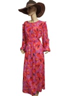 POLA D'ORO romantyczna długa sukienka 38/40