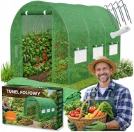 TUNEL FOLIOWY OGRODOWY MOCNY WZMOCNIONY SZKLARNIA NA WARZYWA FOLIA 3,5x2x2m