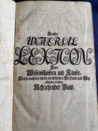 Wielki Kompletny POWSZECHNY LEKSYKON Wszystkich nauk i sztuk Tom 18 r. 1738
