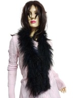 SZAL FUTRO Z LAMY czarny z granatem 115