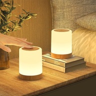 Lampka nocna LED RGB 256 kolorów 3 tryby dotykowa timer pamięć USB
