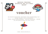 Voucher na spływ kajakowy (kajak 1 lub 2-os.) pod Warszawą na rzece Świder