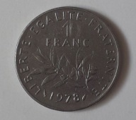 Francja 1 frank 1978 (3) POLECAM