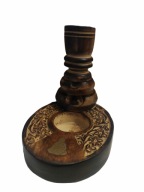 Podstawka pod kadzidełka drewno 13 x 15 cm Kominek Backflow - Budda