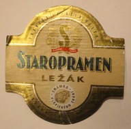 ETYKIETA - STAROPRAMEN - LEZAK - CZECHY - CZECHOSŁOWACJA