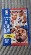 1991-92 Fleer All-Star Team * Karl Malone * Jazz