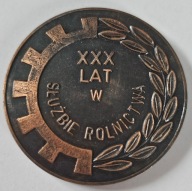 MEDAL XXX LAT W SŁUŻBIE ROLNICTWA - XXV LAT CRS KOSZALIN