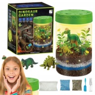 PROJEKTOR DINO GARDEN TERRARIUM Z DINOZAURAMI LAMPKA LED ROŚLINY