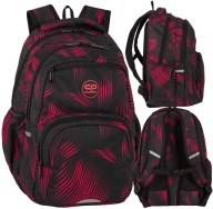 PLECAK SZKOLNY MŁODZIEŻOWY SPORTOWY CZARNY CZERWONY RUBIN 3D NA LAPTOPA