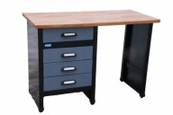 Biurko Retro Vintage Design Drewno Metal Loft