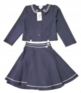 Garsonka dziewczęca Spódnica Żakiet Marynarka 128