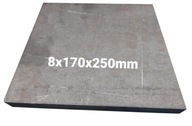Blacha stalowa płaskownik formatka z blachy 8mm 170x250mm