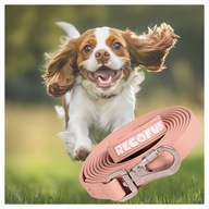 Smycz TRENINGOWA dla PSA RÓŻOWA 3m WODOODPORNA, MOCNA, zapięcie z BLOKADĄ