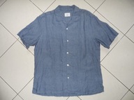 BLACK C&A 100% LEN NOWA lniana KOSZULA r XL 43 - 44