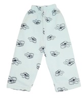 LEGGINSY 3/4 TURKUS W KWIATY Z DEFEKTEM R 92