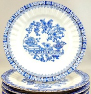 # TUPPACK, 1925 - 45 - CHINA BLAU - TALERZE DESEROWE, 17 cm, 3 szt.