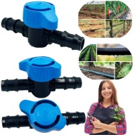 ZAWÓR ODCINAJĄCY 16X16MM Z DWOMA WYTKAMI DO WĘŻA NAWADNIACZA KROPLUJĄCEGO