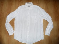 TATUUM 100% LEN NOWA BIAŁA LNIANA KOSZULA r L 42 43