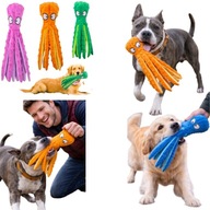 ZABAWKA DLA PSA SZARPAK PISZCZĄCY 32 CM MEDUZA Z MACKAMI DO ZABAWY