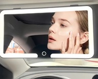 Lusterko Do Samochodu LED Auta Podświetlane Do Makijażu Kosmetyczne