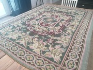 TKANY GRUBSZY DWUSTRONNY KILIM OBRUS KAPA NARZUTA RÓŻE ŻĄKILE143x180 J.NOWA