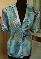 sliczna bluzka /tunika w liscie r 46-50