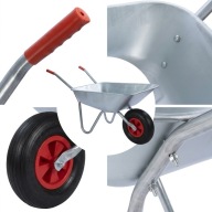 TACZKA OGRODOWA MOCNA BUDOWLANA OCYNKOWANA 120 L WÓZEK OGRODOWY BEGRIS