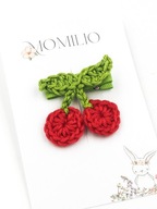 Momilio handmade Spinka do włosów wisienki Sweet Cherry pierwsza spineczka