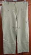 Spodnie damskie cargo jasne proste Plus Size 50