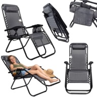 FOTEL OGRODOWY SKŁADANY KRZESŁO TURYSTYCZNE OGRODWE STOLIK TORBA METALOWE