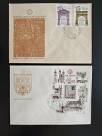 Odnowa zabytków Krakowa (I)-komplet 2 FDC ze znaczkami Fi 2693-94 i bl. 120
