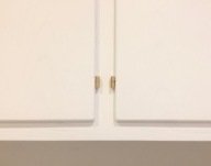 zawiasy meblowe komplet 2szt wkręcane złote retro vintage zewnętrzne zestaw