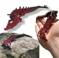 Smok Crystal Dragon 30cm - TikTok Przegubowa zabawka Figurka