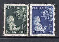 AUSTRIA **Mi 994,1009 BOŻE NARODZENIE 2 x seria z 1953