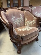 WŁOSKI KOMPLET WYPOCZYNKOWY 4+1+1 WŁOSKI BAROK LUDWIK Meble Stylowe