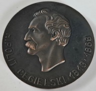 MEDAL HIPOLIT CEGIELSKI 1813-1868 - 140LAT 1846-1986 ZAKŁADÓW HCP POZNAŃ