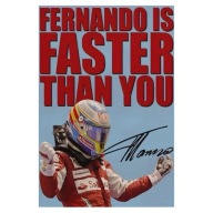 „Fernando Is Faster Than You” – Plakat dla Fanów Wyścigów i Ironii