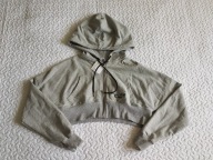 Bershka krótka szara bluza z kapturem nowa roz S