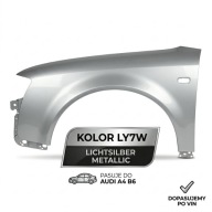 MVX Błotnik Audi A4 B6 lewy LY7W nowy+KONSERWACJA wewnątrz błotnika GRATIS.