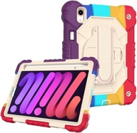 Etui Obudowa Case Pokrowiec na Tablet iPad Mini 6 z Paskiem Kolorowy