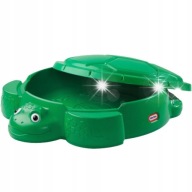 LITTLE TIKES ZIELONA PIASKOWNICA OGRODOWA Z POKRYWĄ ŻÓŁW 2 SIEDZISKA 1+