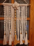 Makrama dekoracja ścienna, rękodzieło, boho