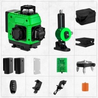 Poziomica laserowa 4D laser krzyżowy sterowany pilotem zestaw z akcesoriami