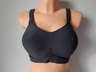 Śliczny biustonosz modelujący czarny elastyczny 2XL